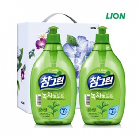 CJ 라이온 참그린 주방세제 500ml 용기 2P (2종) #2