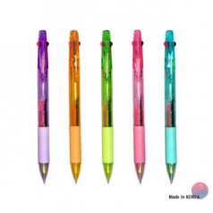 2색 INC형광+볼펜 투명 (3in1)