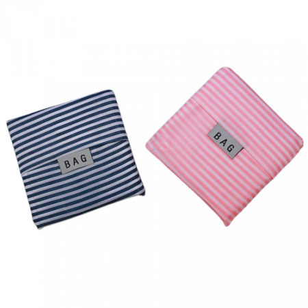 휴대용 접이식 장바구니 스트라이프 패턴 33*55cm #2