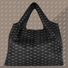 에코사랑 leaf 대형 숄더 포켓형 최고급 장바구니 블랙