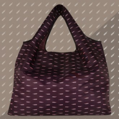 에코사랑 leaf 대형 숄더 포켓형 최고급 장바구니 버건디