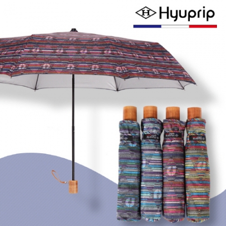 협립 3단 멀티 원목손 수동 우산 #2