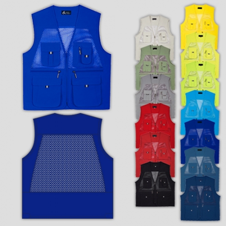 데일리 썸머 망사 조끼, 남자 여자 단체 행사 #2