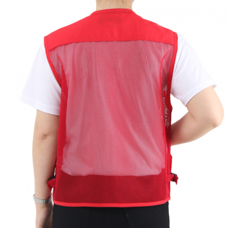 스텝 망사 조끼 L-3XL, 남자 여자 단체 조끼 #5