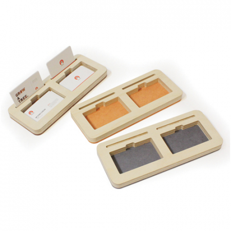 포레스코 자작나무 POP 꽂이 2단 명함꽂이 트레이 B #5