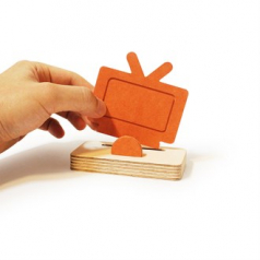 포레스코 자작나무 TV 원목 명함꽂이