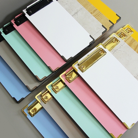 클립보드 메뉴판 홀더 골드, 블랙 빌지, 소형 #3