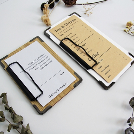 클립보드 메뉴판 홀더 골드&블랙 (가로형) #3