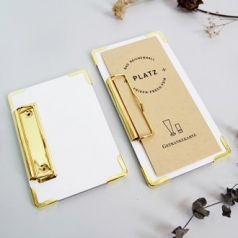 클립보드 메뉴판 홀더 골드&블랙 (가로형)