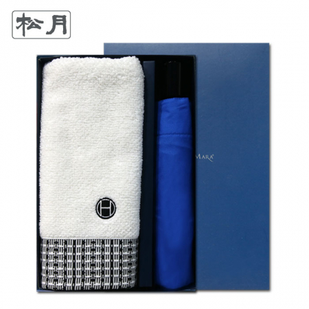 송월 우산 선물세트(톤 타올 1p + SW 3단 컬러 무지우산 1p) + 쇼핑백 s #3