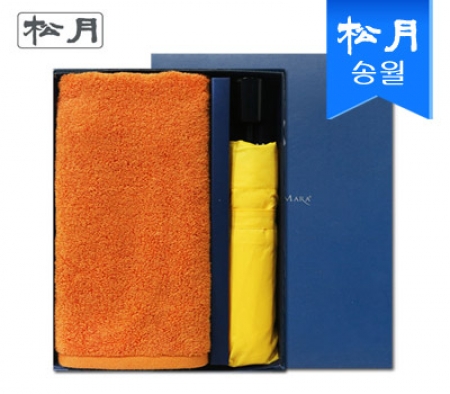 송월 우산 선물세트 (컬러 무지타올 1p70g 1p + SW 3단 컬러무지 우산 1p) + 쇼핑백 s #2