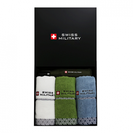 스위스밀리터리 3단 7K 완전자동 무지 우산 + 160g 타올 3P세트 (미니) #2