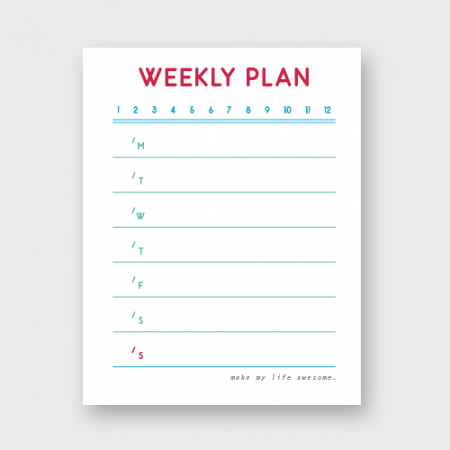 (주문제작형) 떡메라이크- 위클리플랜 #2