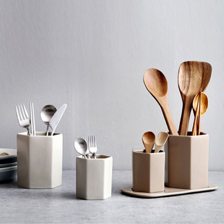 어반 수저통 (수저통 2개+수저 받침set) 2color #2