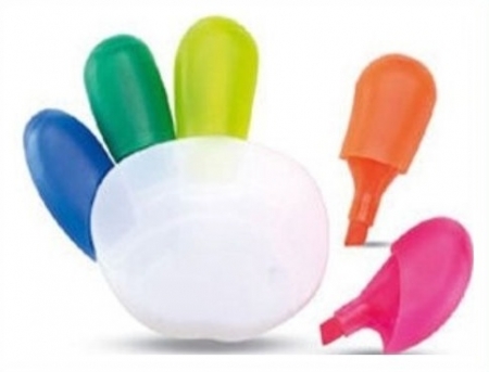 5색 형광펜 형광펜세트 손형광펜 해바라기 형광펜 #3