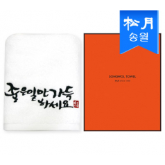[송월타올] 좋은일만 가득하세요 타올 1매 (케이스) s