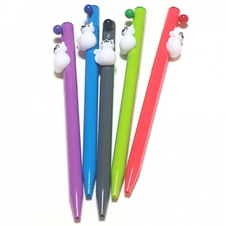 고양이 캐릭터 볼 노크펜 0.7mm // 국산 #3