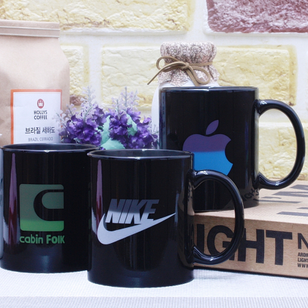 매직 변색 올블랙 머그컵 #2