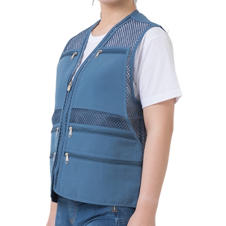 오피스 망사 조끼 (L-3XL), 남자 여자 조끼 #4