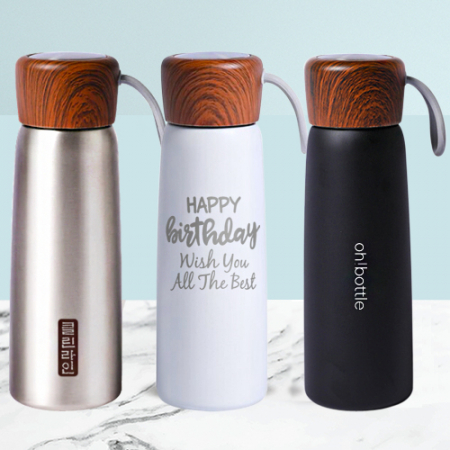 H-104 클린라인304 이중 진공 우드 텀블러 400 #2