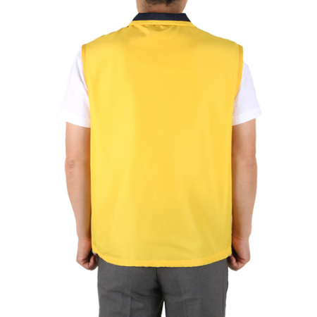 배색 카라 조끼 M-3XL, 남자 여자 조끼 #4