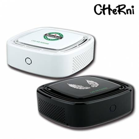 체르니 헤드레스트 겸용 차량용 공기청정기, 컴팩트한 디자인의사각 공기청정기 자동차 책상위 #2