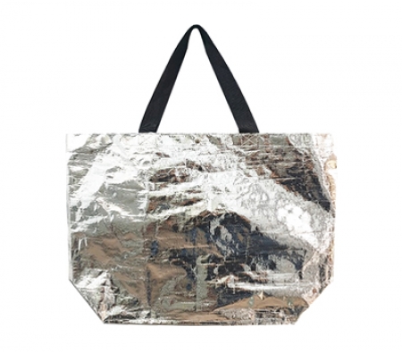 특대형 은색 타포린 가방 #2