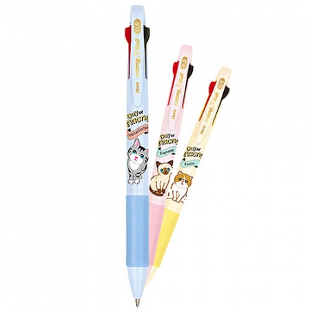 나옹 3색 볼펜 0.5mm // 국산 #2