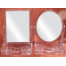 작은이미지: ST-404, 405 사각,타원 양면 투명  탁상거울 #2