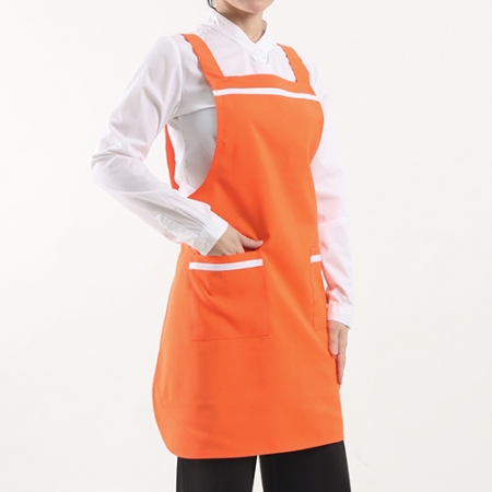 배색 띠 앞치마, 남자 여자 단체 행사 #5