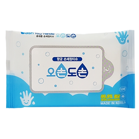 오손도손 무자극 휴대용 손세정 물티슈 10매 #2