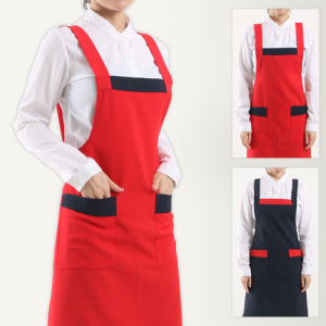 배색 유니폼 앞치마, 남자 여자 단체 행사