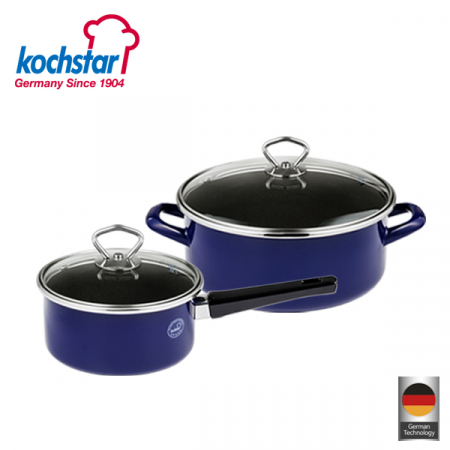 독일 콕스타 비엔나 블루 케라믹 냄비 2종 세트 (편수16, 양수24) #2