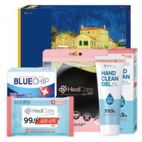 헬케어 위생키트 12호, 패션 마스크1p + 손소독티슈1p + 손소독젤1p + 비누1p