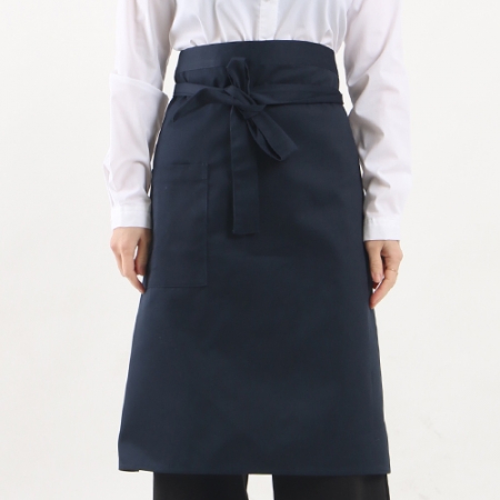 솔리드 주방 허리 앞치마, 남자 여자 면 혼방 #4