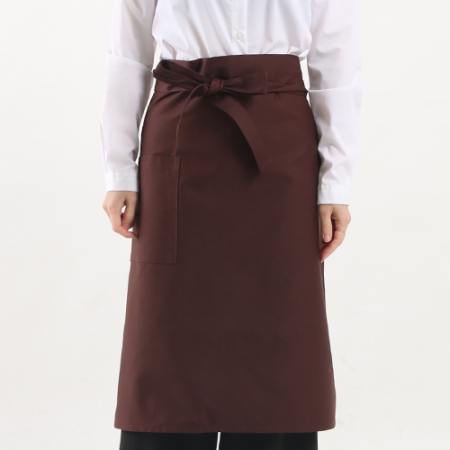 솔리드 주방 허리 앞치마, 남자 여자 면 혼방 #5