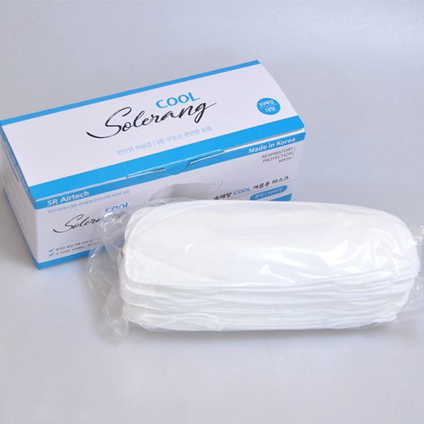 쿨 여름용 마스크 흰색 대형 30매 [ 국내원단 ] #3