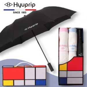 협립 2단 심플 우산1P+눈꽃 타올 2P세트