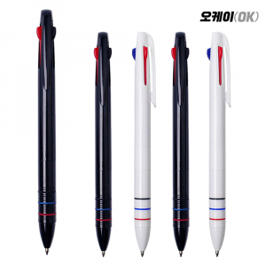 오케이 3색볼펜, 불투명 OK펜 // 잔고장없는 볼펜
