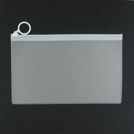 원형 고리 반투명 PVC  슬라이드 지퍼백 210x135 #3