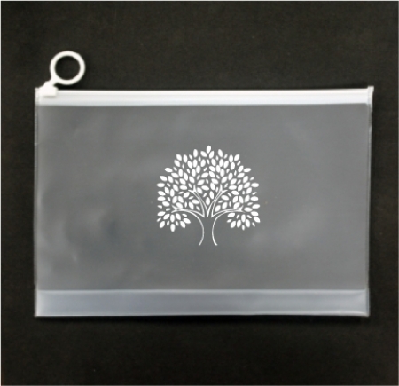 PVC 반투명지퍼백M 원형 250x170x20 #2