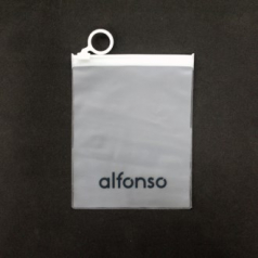 PVC 반투명 지퍼백 원형고리 120x150