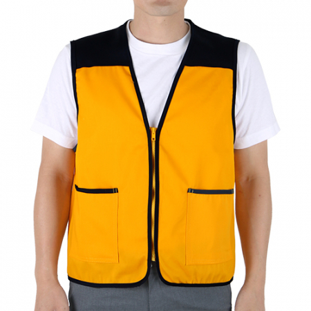 남자 여자 면혼방 V넥 조끼 (M-3XL) #3