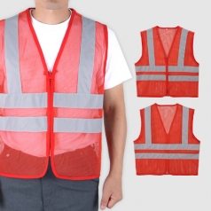 베이직 야간 망사 조끼 L-2XL, 남자 여자 조끼