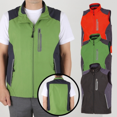 고급 등산 카라 조끼 (M-3XL), 남자 여자 조끼 #2