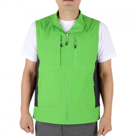 딥 배색 단체 조끼 M-3XL, 남자 여자 행사 조끼 #3