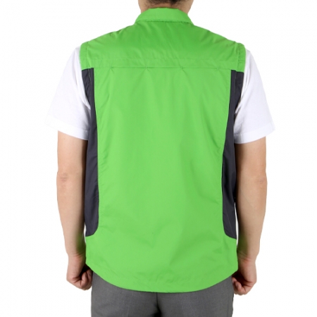 딥 배색 단체 조끼 M-3XL, 남자 여자 행사 조끼 #4