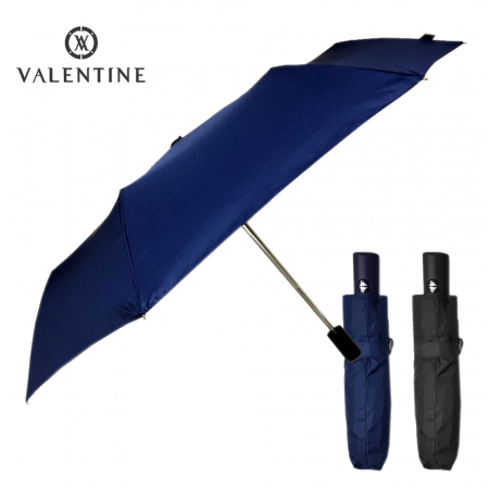 3단 55 x 8 완전 자동 동 폰지 무지 검정 우산 #2