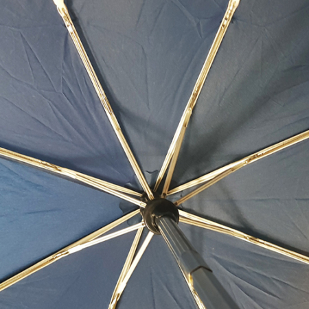 3단 55 x 8 완전 자동 동 폰지 무지 검정 우산 #5