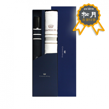 송월 2매 콤보세트 6(CM 2단 폰지 바이어스 우산 1개+CM 센치 수건 1매+CM 콤보 케이스) #2